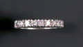 Diamond and platinum eternity band