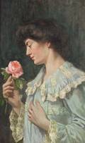 Abbott Fuller Graves American 18591936 A Pink Rose