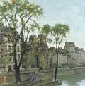 Constantine Kluge French b Russia 1912 View from the Seine