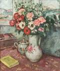 Georges DEspagnat French 18701950 Anemones et Oeillets