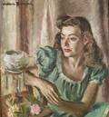 Wallace Bassford American b 1900 Portrait of a Woman