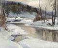 Emile Albert Gruppe American 18961978 River View Winter