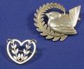 Two Sterling Silver Brooches