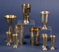 Group of Silver Kiddush Cups and Cordials