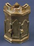Brass Buildingform Charity Box