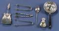 Six Small Silver Flatware Articles