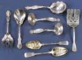 Eight Sterling Flatware Servers
