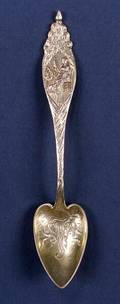 Durgin Goldwashed Sterling Betsy Ross Souvenir Spoon