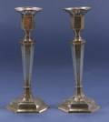 Pair of Classical Revival Sterling Candlesticks