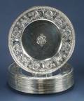 Set of Eighteen Gorham Sterling Service Plates