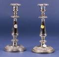 Pair of Sheffield Plate Candlesticks