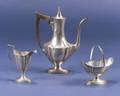 Gorham Sterling Threepiece Classical Revival Demitasse Set