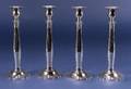 Four Wallace Sterling Candlesticks