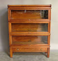 Globe Wernicke mahogany stacking bookcase