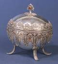 Fine Bezalel Silver and Silver Filigree Etrog Box