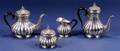 Fourpiece 800 Silver Tea Set