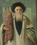 Maria Szanthos Hungarian 18981984 Rabbi with Torah
