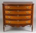 Federal Cherry Inlaid Bowfront Bureau