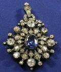 Antique Diamond and Sapphire PendantBrooch