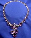 Victorian Amethyst Pendant Necklace