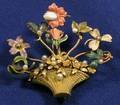 14kt Gold and Enamel Stickpin Brooch