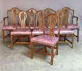 Set of eight Federal style mahogany dining chairs