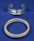 Two Sterling Silver Bracelets