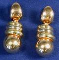 18kt Tricolor Gold Earpendants