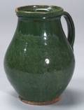 Green Glazed Redware Jug