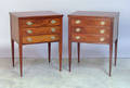Pair of Federal style mahogany end tables by JohnsonHandleyJohnson