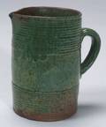 Green Glazed Redware Pitcher