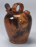 Slip Decorated Spirit Jug