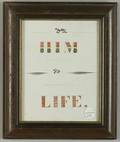 Framed Calligraphic Motto