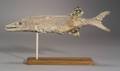 Painted Carved Wood and Copper Pickerel Weathervane