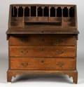 Chippendale Cherry Slantlid Desk