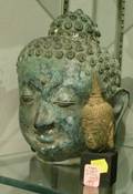 Two Thai Bronze Heads