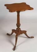 Federal Cherry Inlaid Candlestand