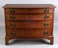 Federal Mahogany Inlaid Bowfront Bureau