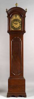 Queen Anne Mahogany Tall Case Clock