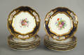 Set of twelve Russian Imperial porcelain plates 19th c