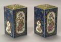 Pair of Chinese Porcelain Rose Canton Bough Pots