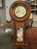 Large Carved Mahogany Regulator A Wall Clock