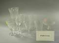 Approximately Eightyfive Pieces of WheelEtched Colorless Glass Stemware