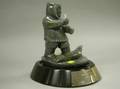 Inuit Carved Soapstone Mounted Presentation Trophy
