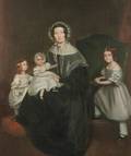 AngloAmerican School 19th20th Century Portrait of a Lady and Her Three Children