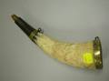 Brass Mounted Codington Enoch 1827 Engraved Powder Horn