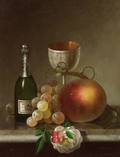 Carducius Plantagenet Ream American 18371917 Still Life with Champagne and Fruit