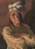 Arthur H Hider Canadian 18701952 Lot of Three Watercolor Depicting Native Americans Including Tecumseh
