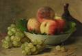 Continental School 19th20th Century Still Life with Peaches and Grapes