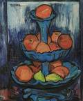 Isis Kischka French 19081974 Les Oranges Sur Fond Bleu